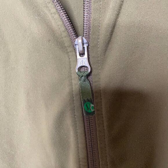 Lululemon Men's Olive Green Full-Zip Athletic Activewear Jacket Sz Large - Picture 9 of 12